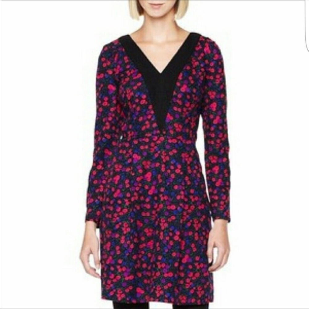 Long sleeve floral dress - like new!
